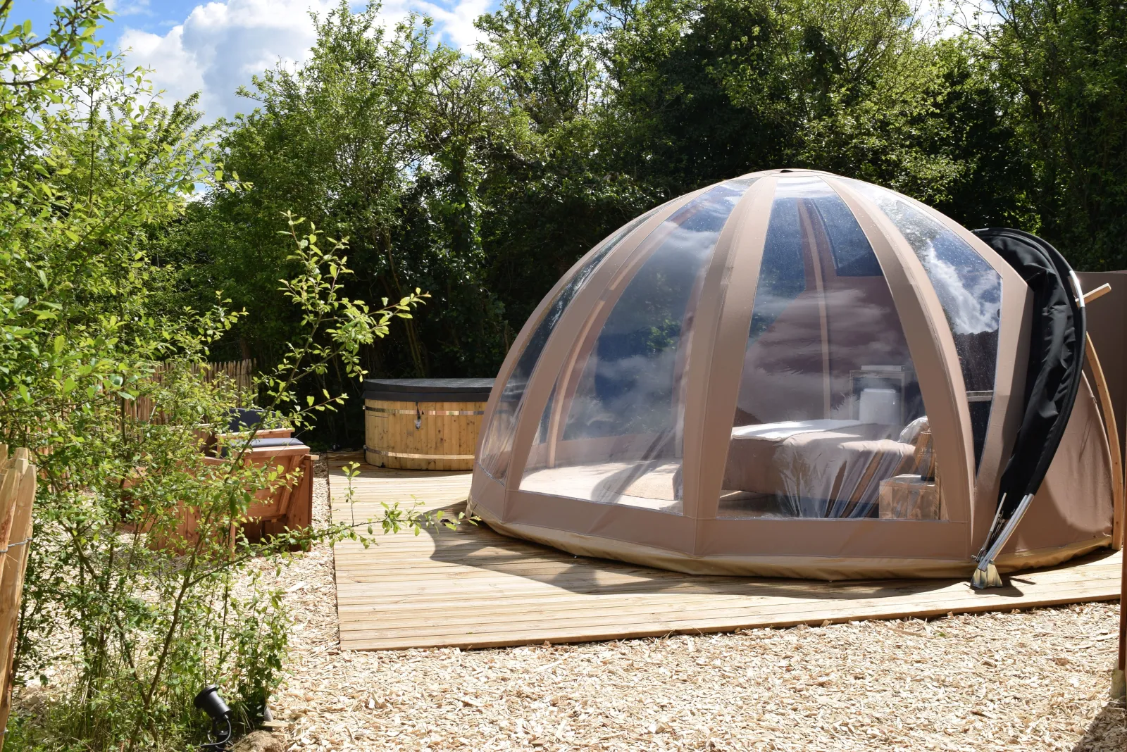 Bulle de Nature (hébergement insolite à la ferme), Tuffalun