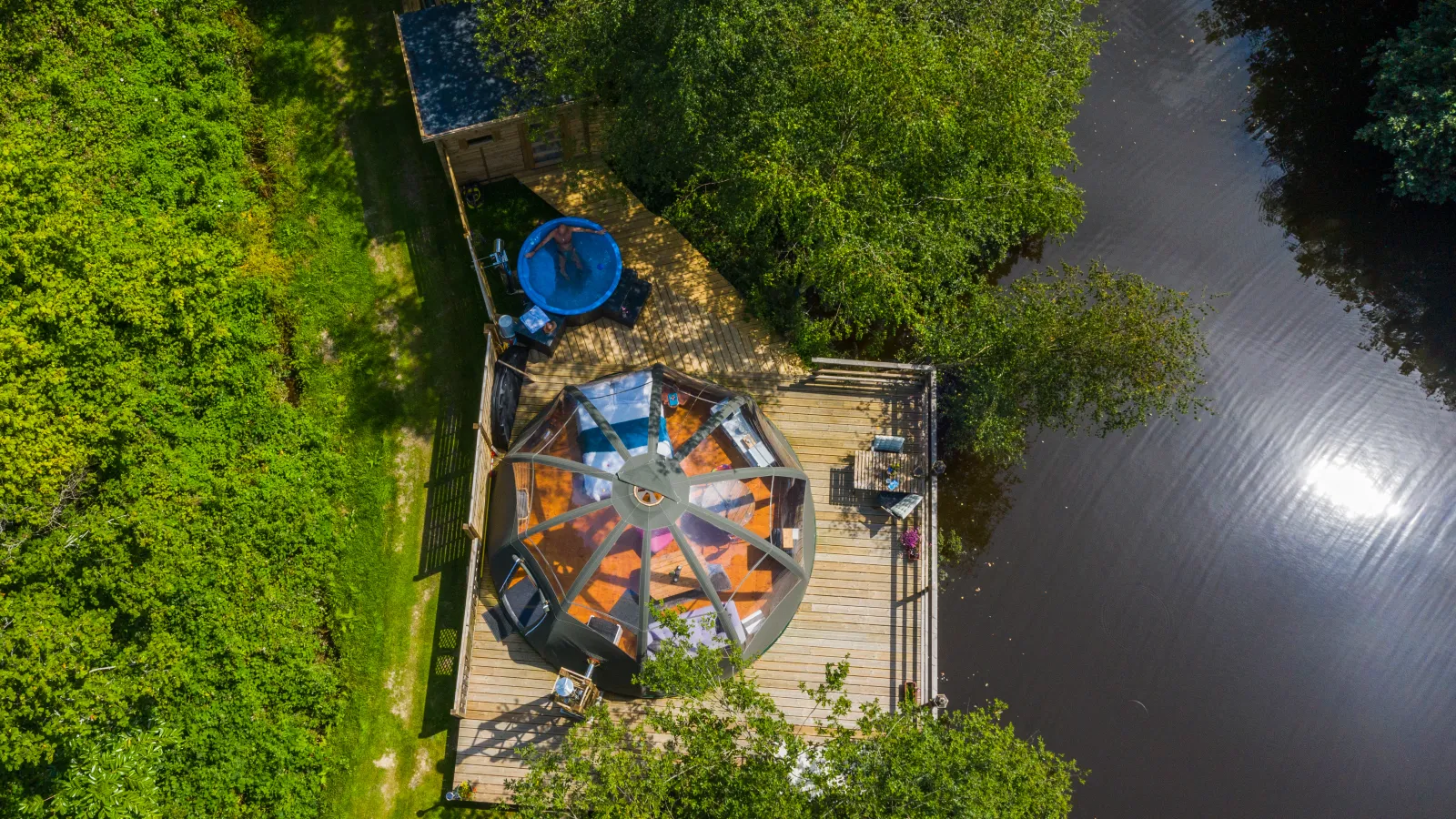 Bulle Spa du Domaine Rêves Étoilés (hébergement insolite à la ferme), La Roche-Maurice