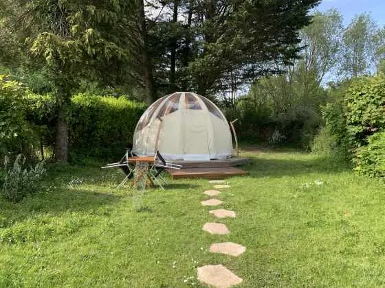 Bulle Wigwam d'Ecoland (hébergement insolite à la ferme), Palluel