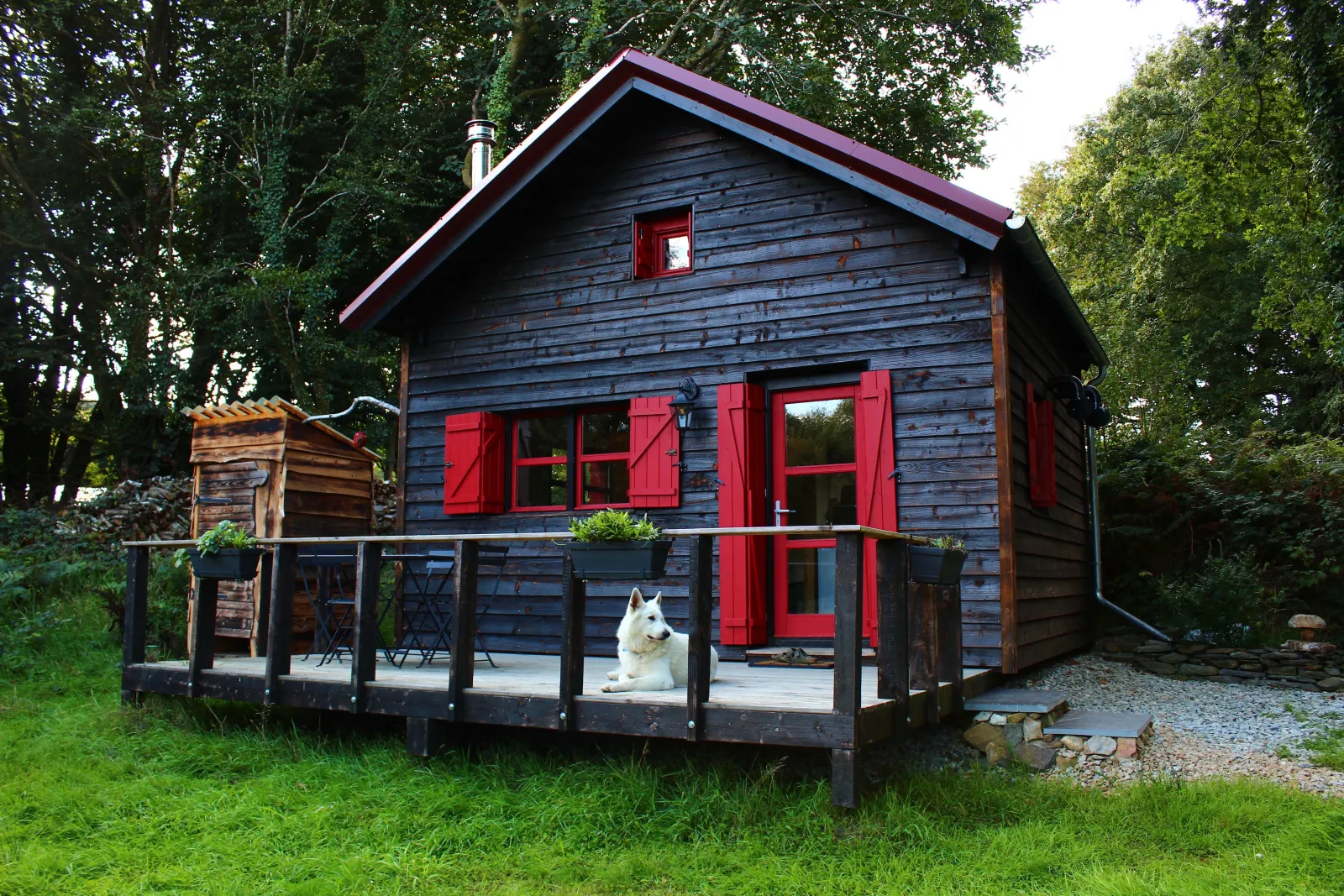 Cabane de la Ferme du Séquoia (hébergement insolite à la ferme), Paule