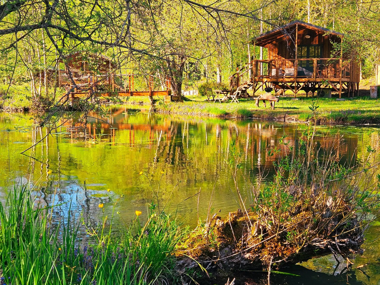 Cabane du Héron (hébergement insolite à la ferme), Saint-André-d'Allas