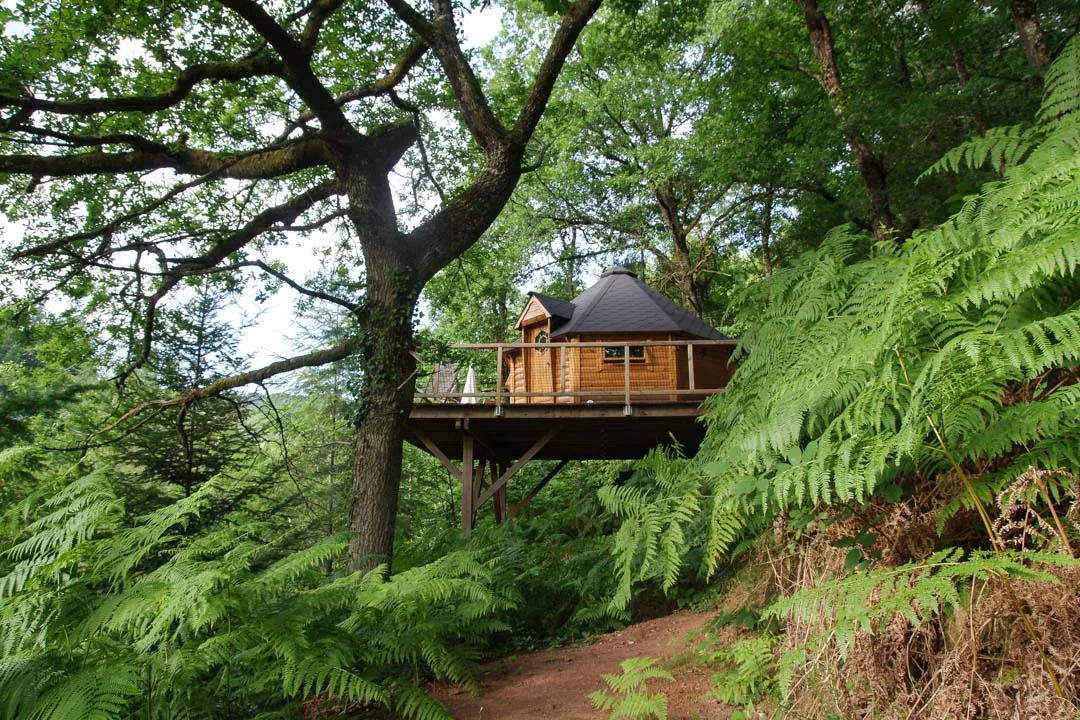 Cabane l'Hirondelle (hébergement insolite à la ferme), Conques-en-Rouergue