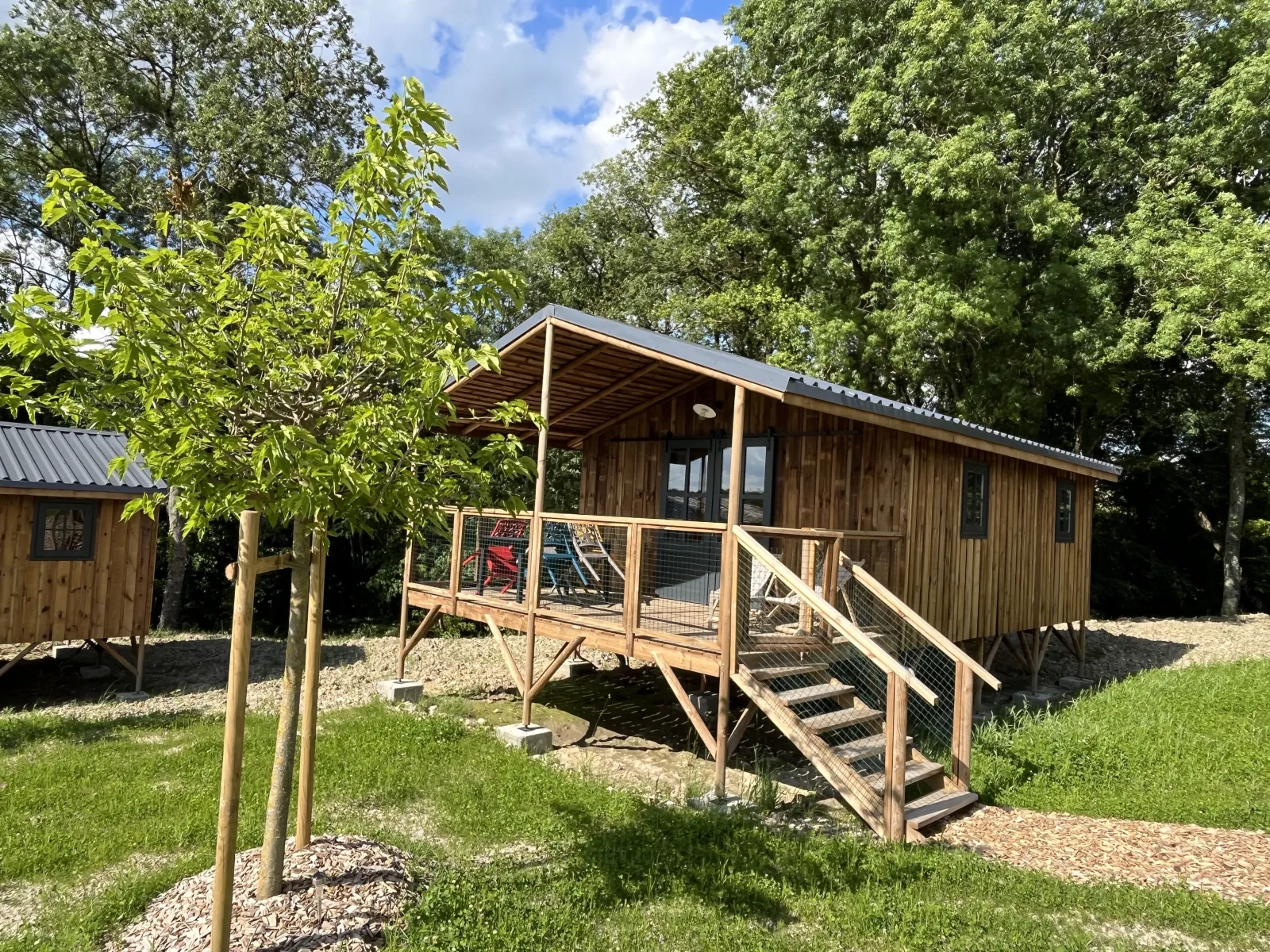 Cabane Lodge Familiale (hébergement insolite à la ferme), Chisseaux