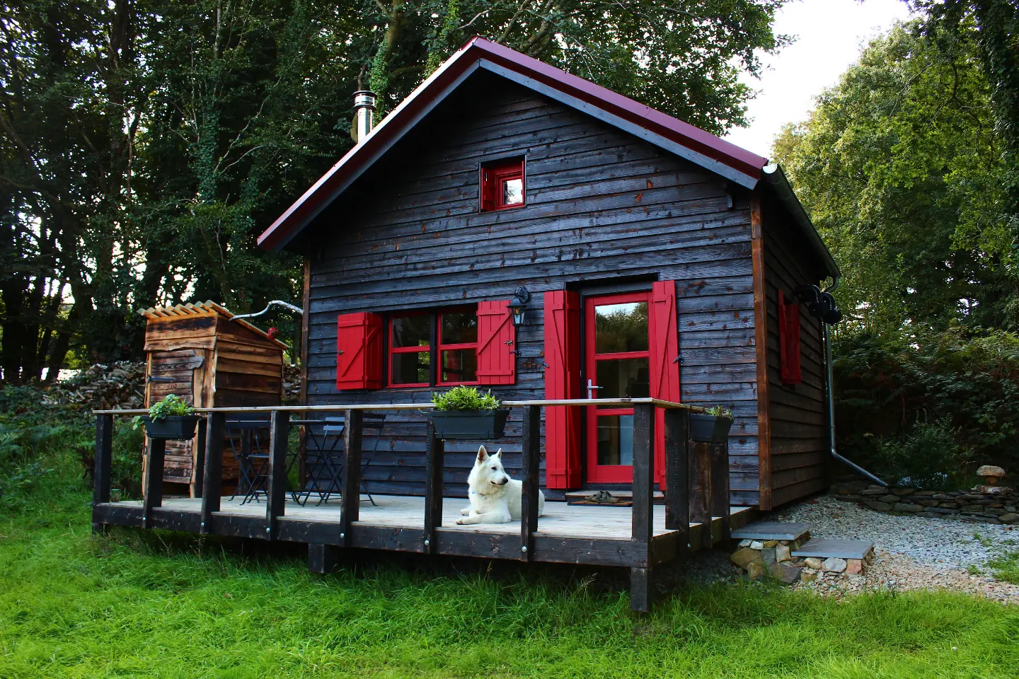 Chalet de la Ferme du Séquoia (hébergement insolite à la ferme), Paule