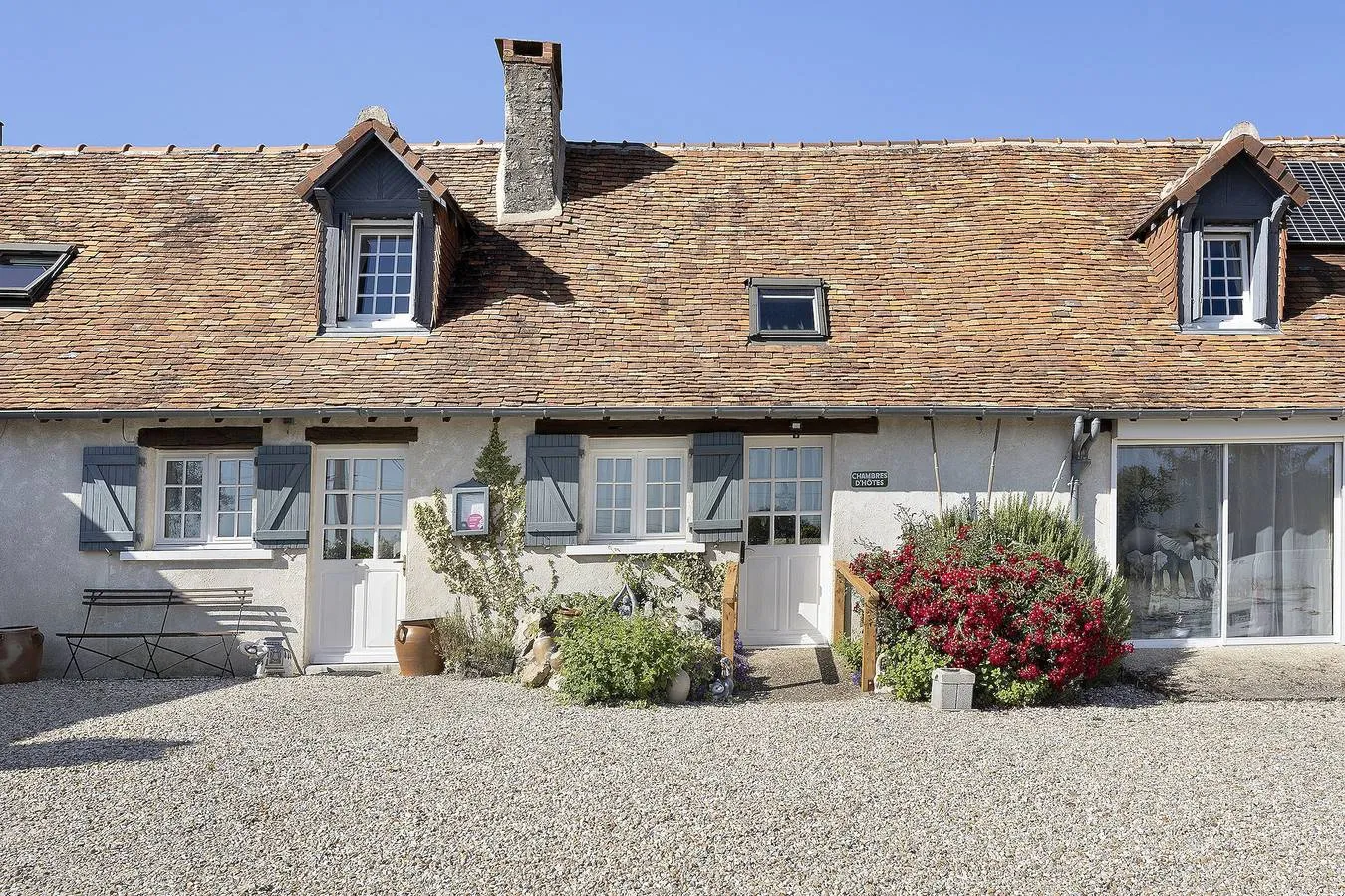 Chambre Panda de la Ferme des Bigornes (chambre d'hôtes à la ferme), Châtillon-sur-Indre