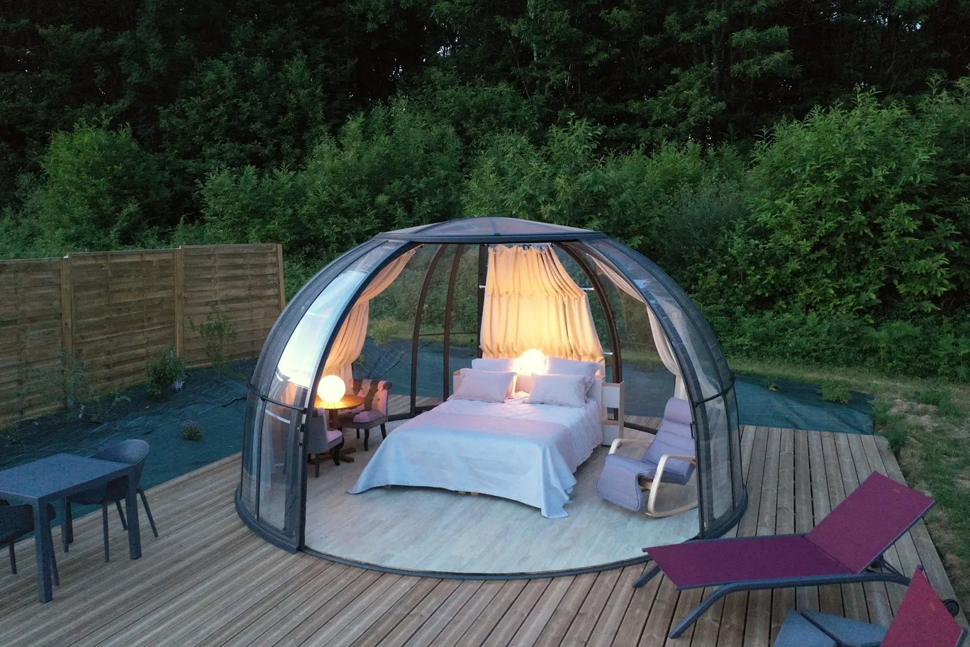La Bulle des prés de Spiru'bulle (hébergement insolite à la ferme), Les Tourreilles