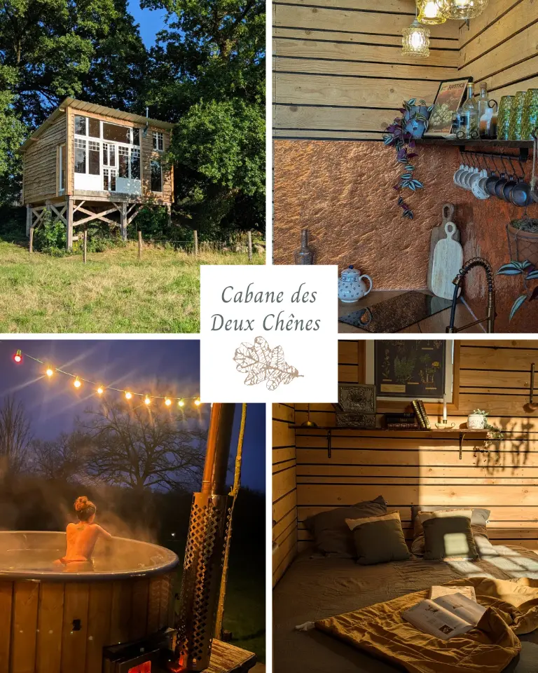 La Cabane Spa des Deux Chênes (hébergement insolite à la ferme), Avrilly