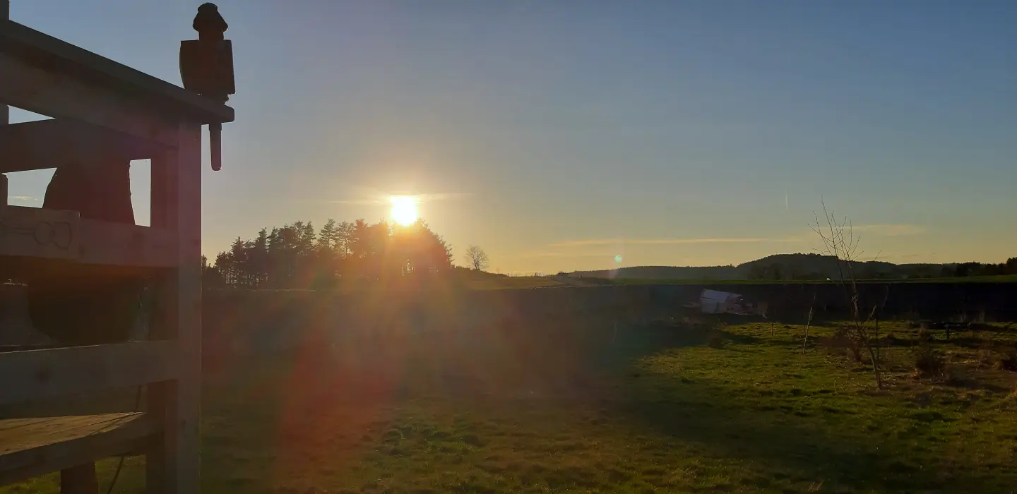La roulotte du Mazel (hébergement insolite à la ferme), Tence