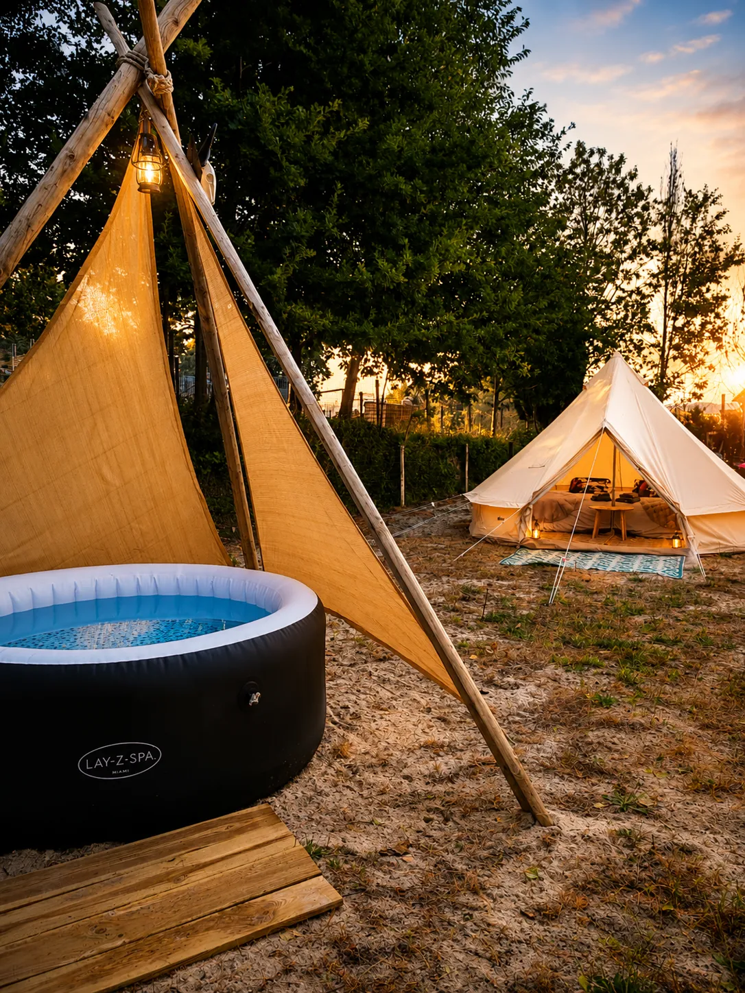 Le Camp des Tipis du Ranch Normand (hébergement insolite à la ferme), Les Cresnays