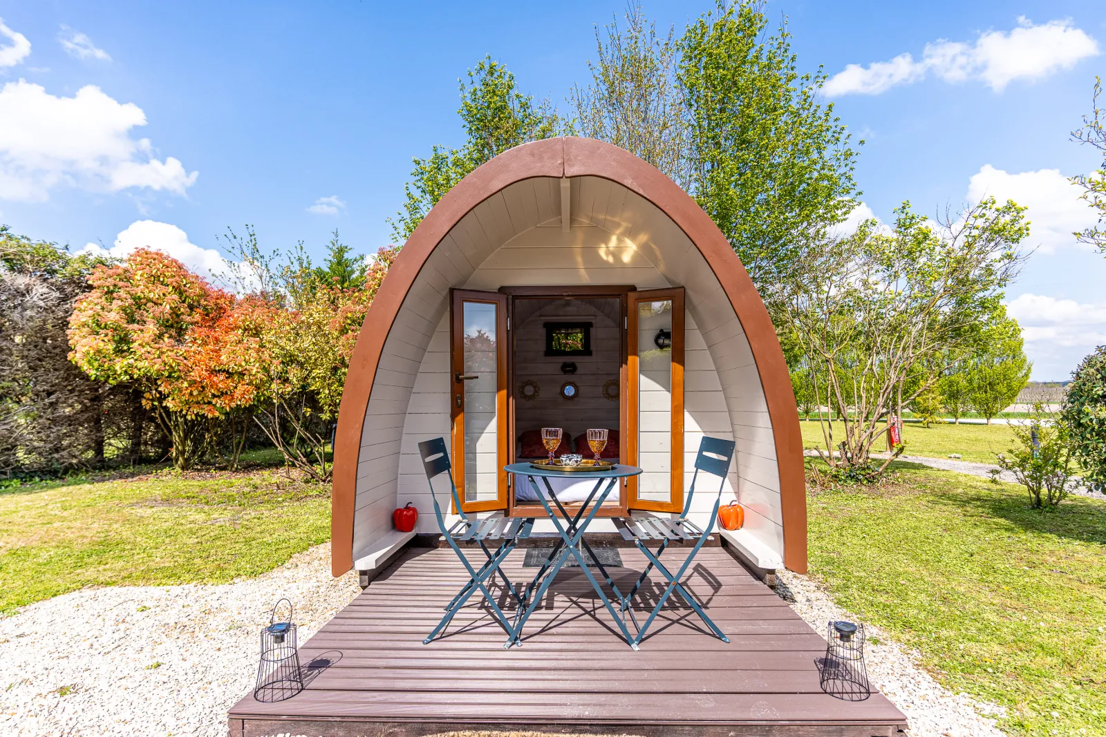 Le Pod de Ninon (hébergement insolite à la ferme), Réaux sur Trèfle