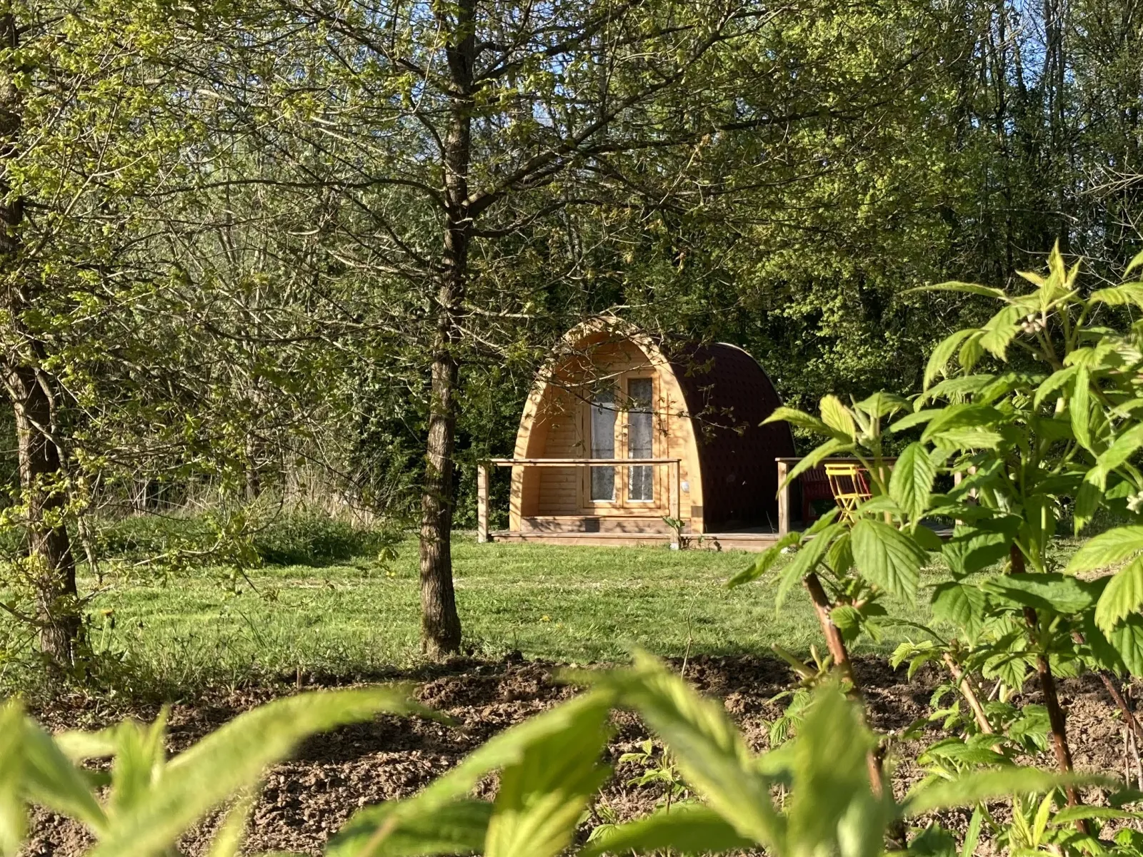 PoppyPod de l'Écolieu Ô Saveur de l'Instant (hébergement insolite à la ferme), Saint-Usuge