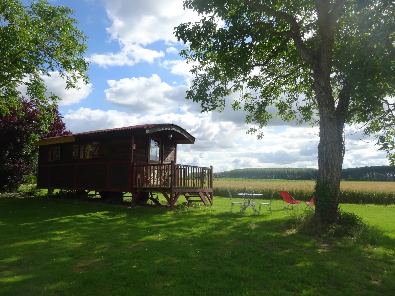 Roulotte de la Ferme de l'Isle (hébergement insolite à la ferme), Avaray