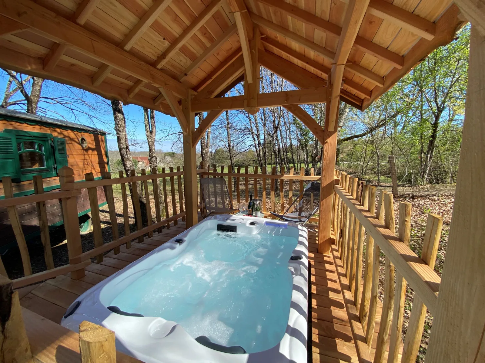 Roulotte Spa de Sirguet, Monsac : image 5