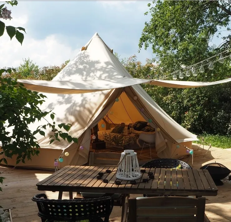Tente Sibley T2 de Caraferme (tente à la ferme), Les Châtelets