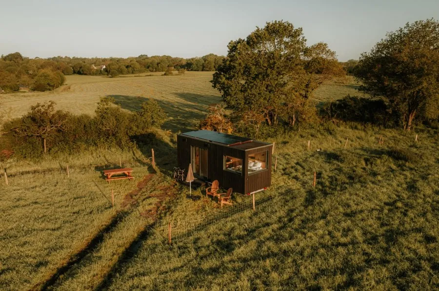 Tiny House du champ de thé (hébergement insolite à la ferme), Plonéour-Lanvern