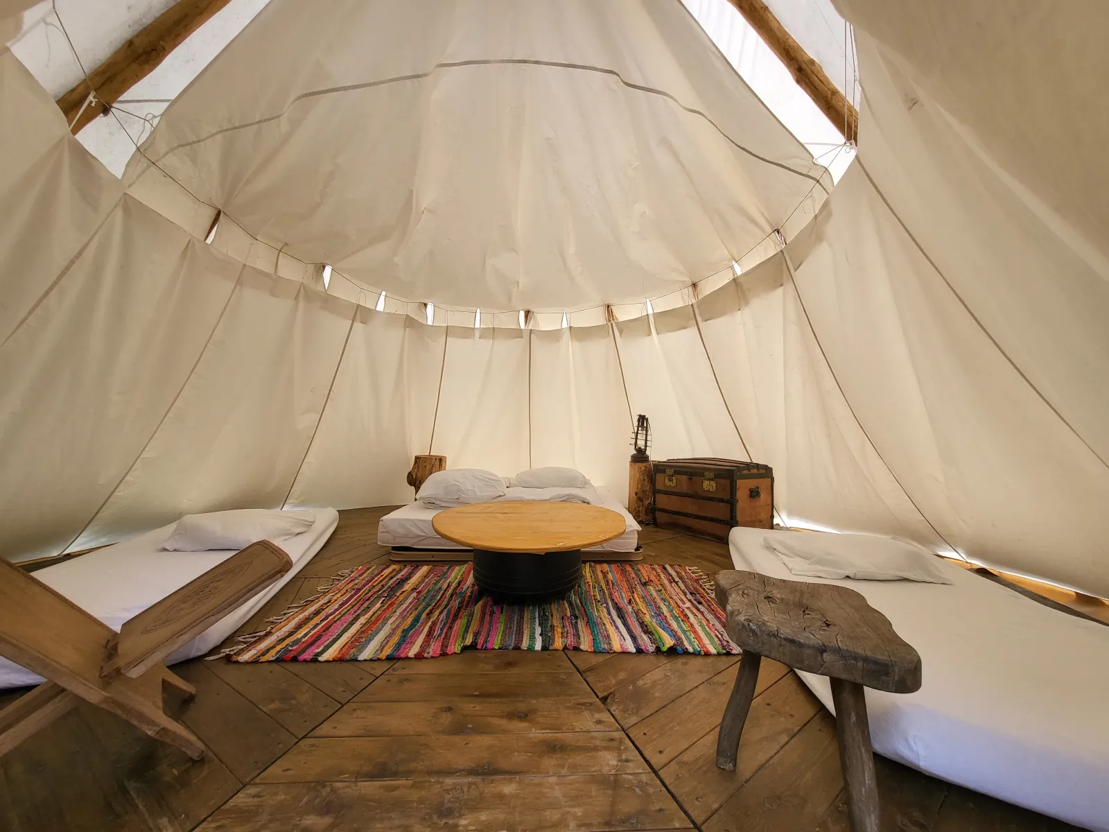 Tipi de l'Éco-camping L'Alternatif, Huriel : image 3