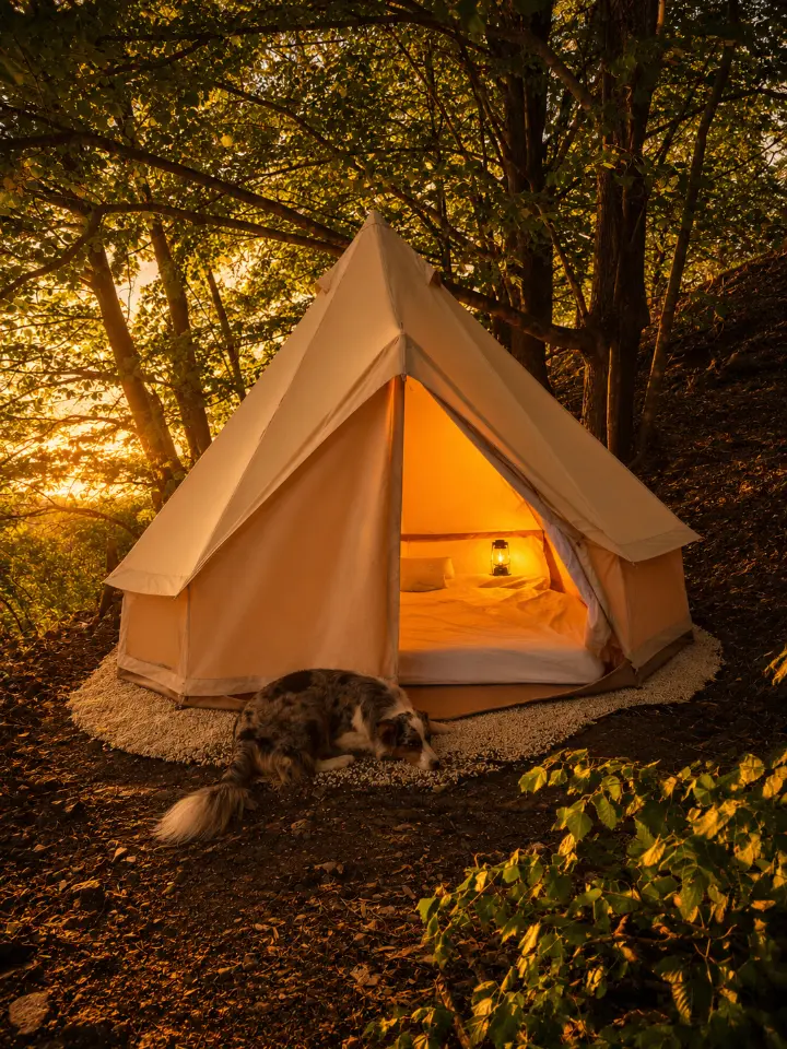 Tipi à l'Ombre des Tilleuls (hébergement insolite à la ferme), Vialas